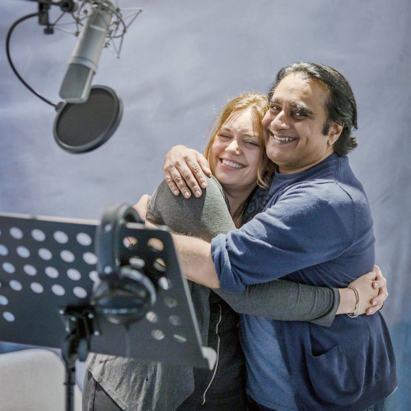 Sanjeev Bhaskar and Georgia Mackenzie