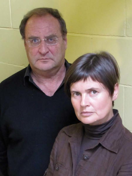 Nigel Lambert and Sophie Aldred