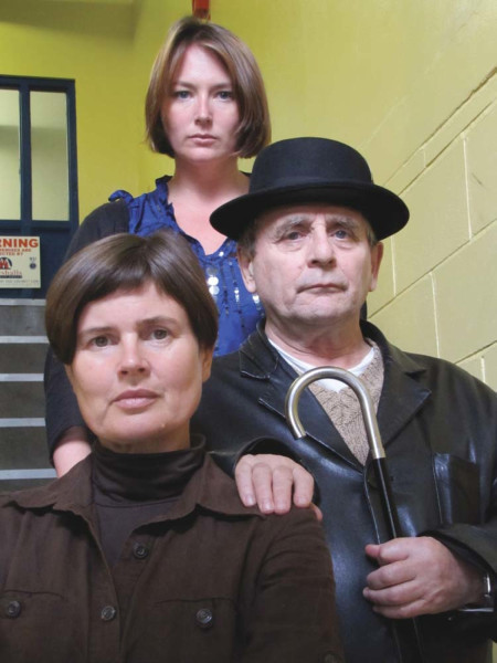 Sylvester McCoy, Sophie Aldred and Beth Chalmers