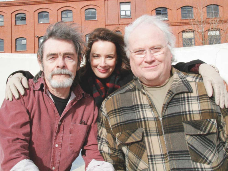 Colin Baker, Nicola Bryant and david bailie