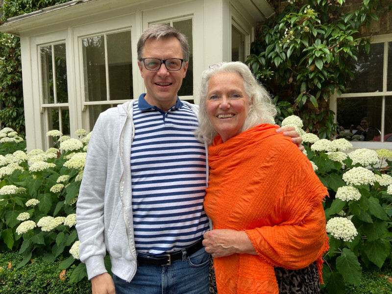 John Ainsworth (Senior Producer) and Louise Jameson (Leela)