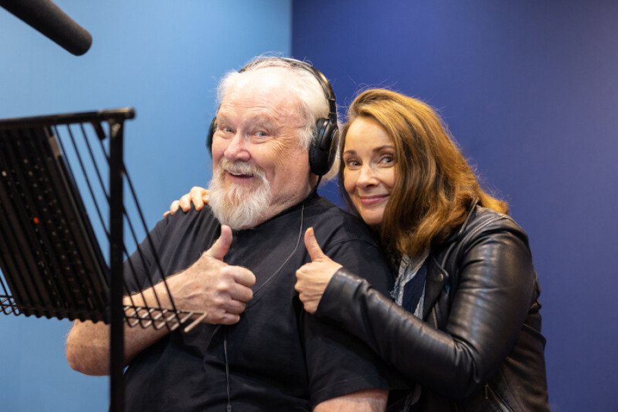 Colin Baker and Nicola Bryant