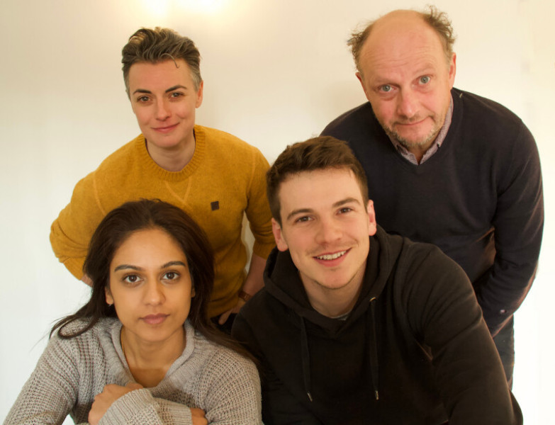 © Lisa Bowerman L-R Bhavnisha Parmar, Maggie Bain, Jacob Dudman, Nicholas Asbury