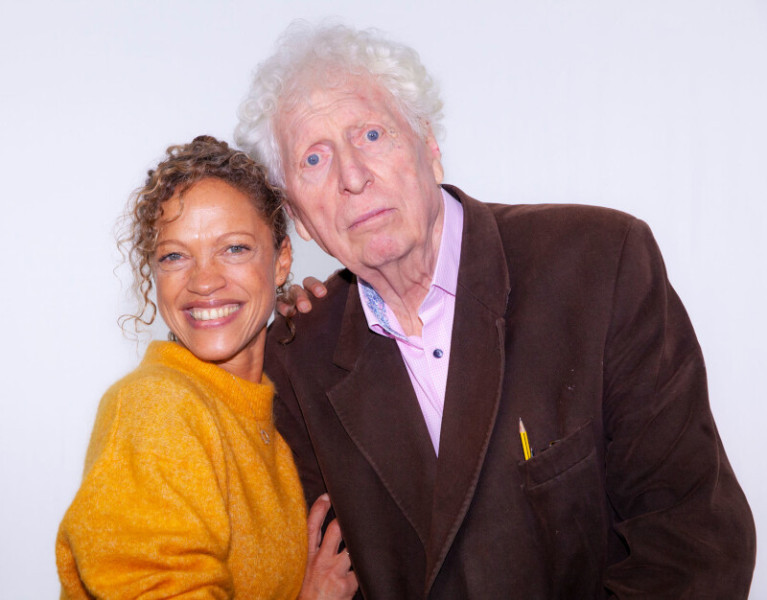 Indra Ove and Tom Baker