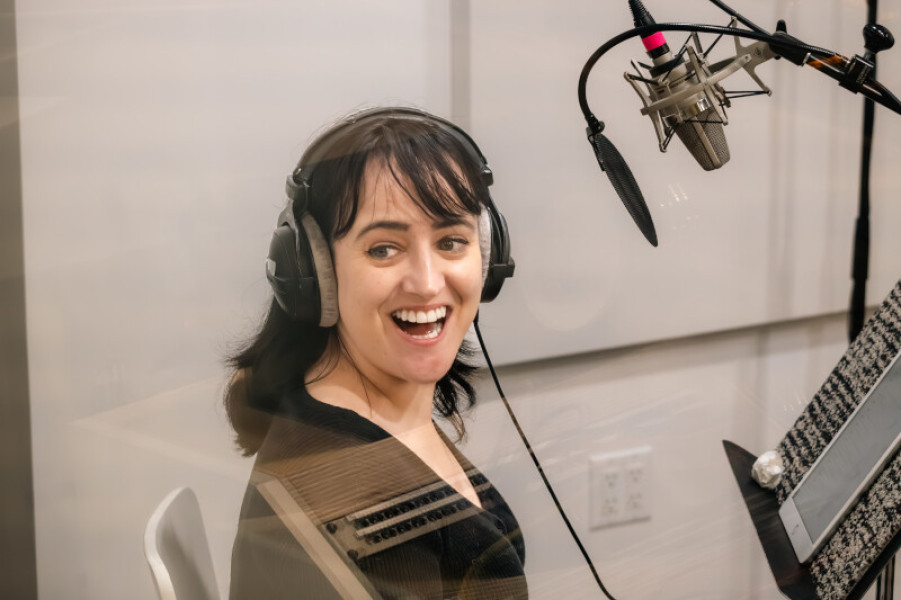 Mara Wilson recording Vam PD © Deverill Weekes