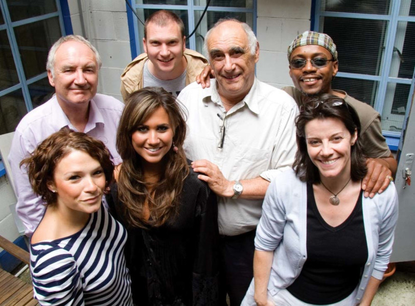 Michael Keating, Laura Doddington, Ciara Janson, Simon Guerrier, Roger Watkins, Fraser James and Lisa Bowerman