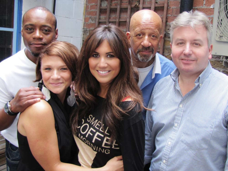 Fraser James, Laura Doddington, Ciara Janson, Derek Griffiths and John Banks