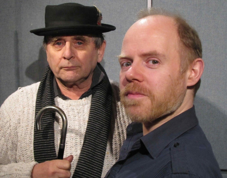 Sylvester McCoy and Dan Starkey