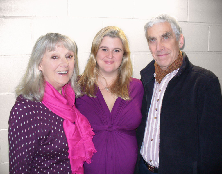 Meet the Parents...  Anneke Wills (Lady Louisa Pollard), India Fisher (Charley), Terrence Hardiman (Lord Richard Pollard)