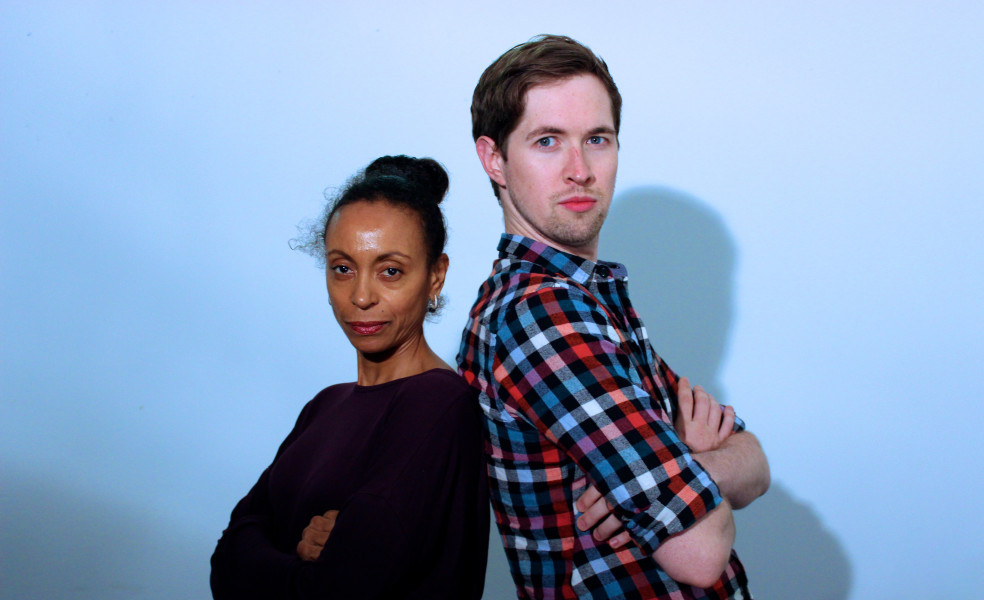 Lachele Carl as Rhonda Tate and Daniel Collard as Eric Hanley