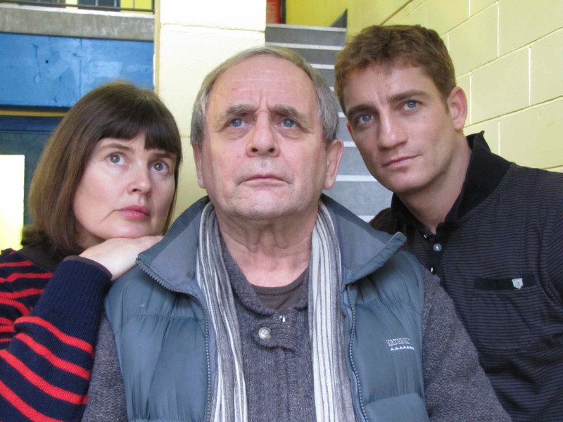 Sylvester McCoy, Sophie Aldred and Philip Olivier